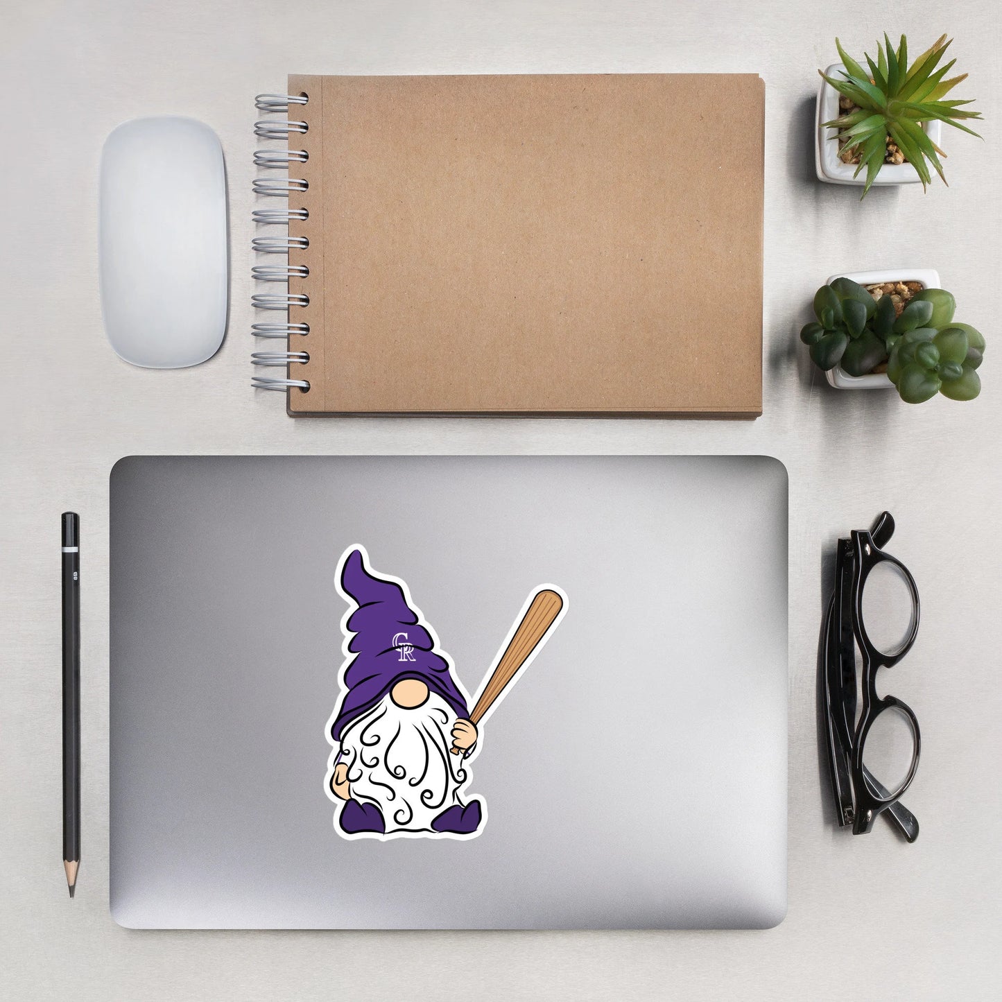 Colorado Rockies Vinyl Gnome Sticker Decal