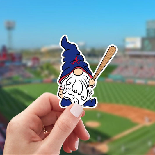 Atlanta Braves Vinyl Gnome Sticker Decal