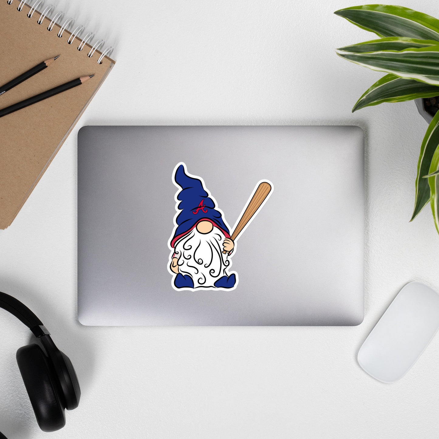 Atlanta Braves Vinyl Gnome Sticker Decal