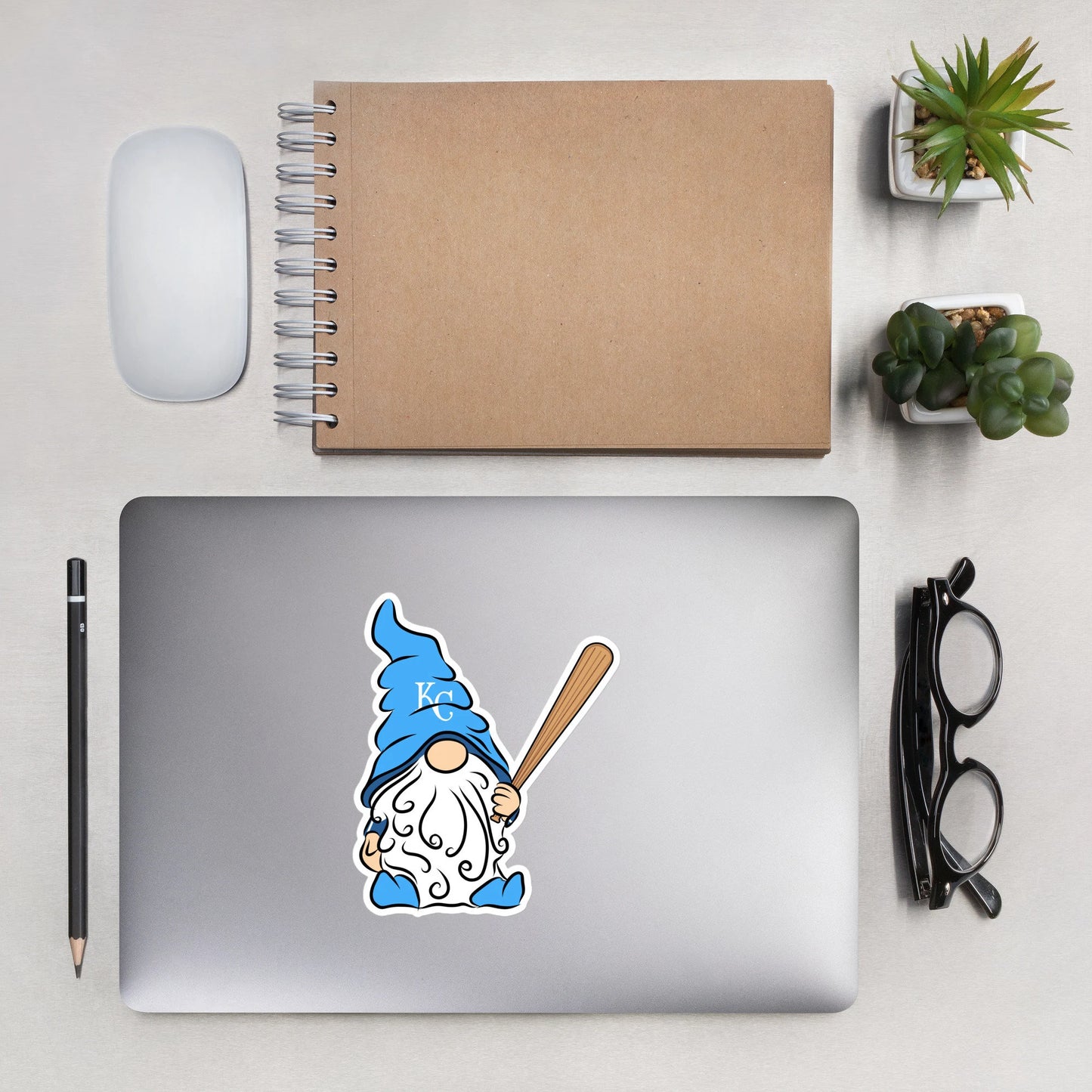 Kansas City Royals Vinyl Gnome Sticker Decal