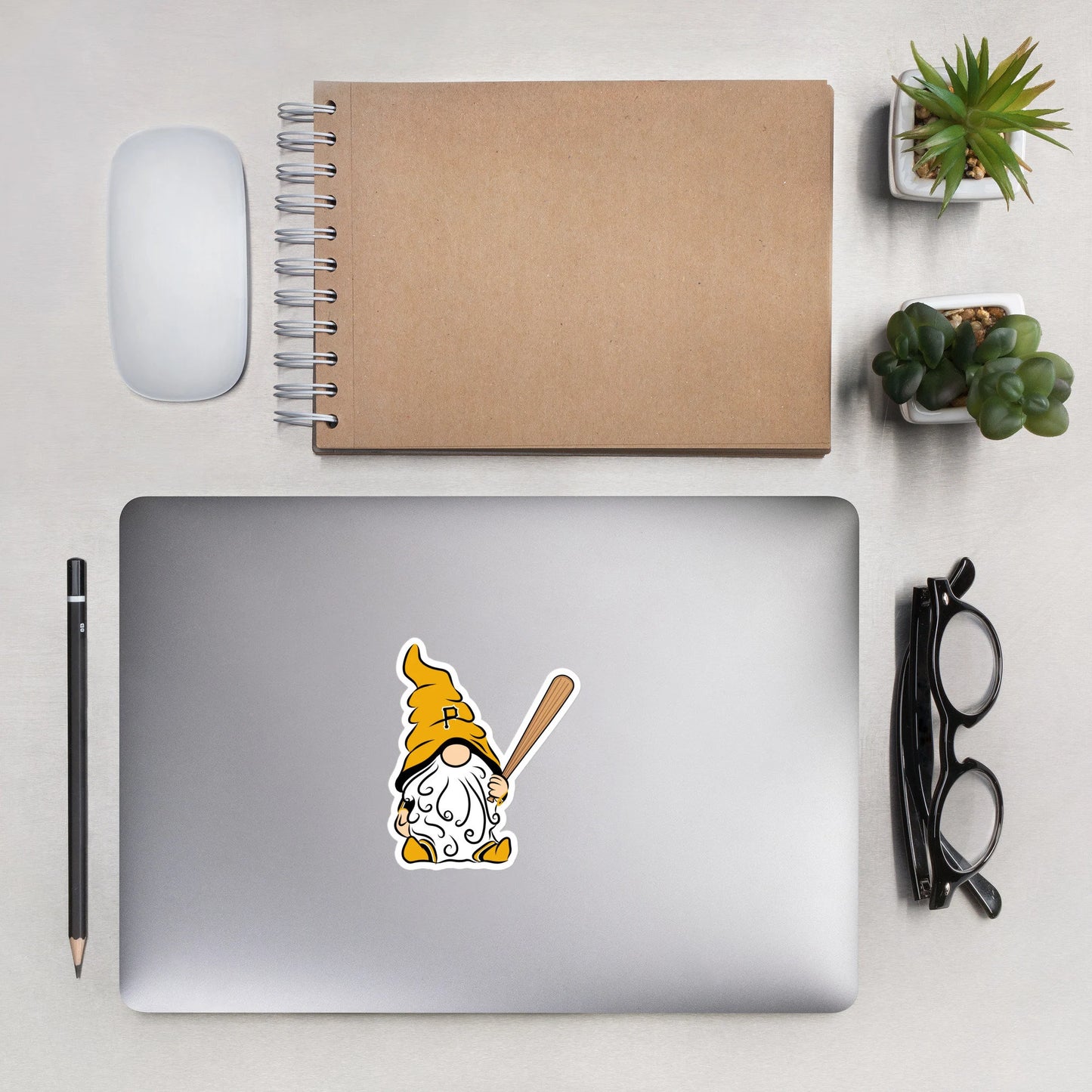 Pittsburgh Pirates Vinyl Gnome Sticker Decal