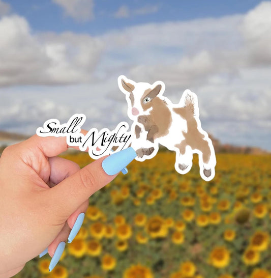 Cute Goat Inspirational Vinyl Sticker