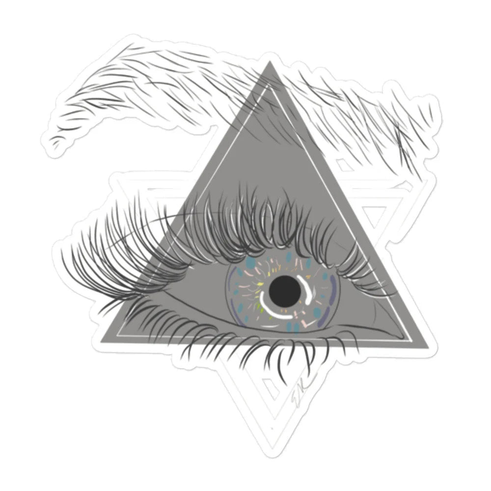 Artsy Geometric Eye Sticker