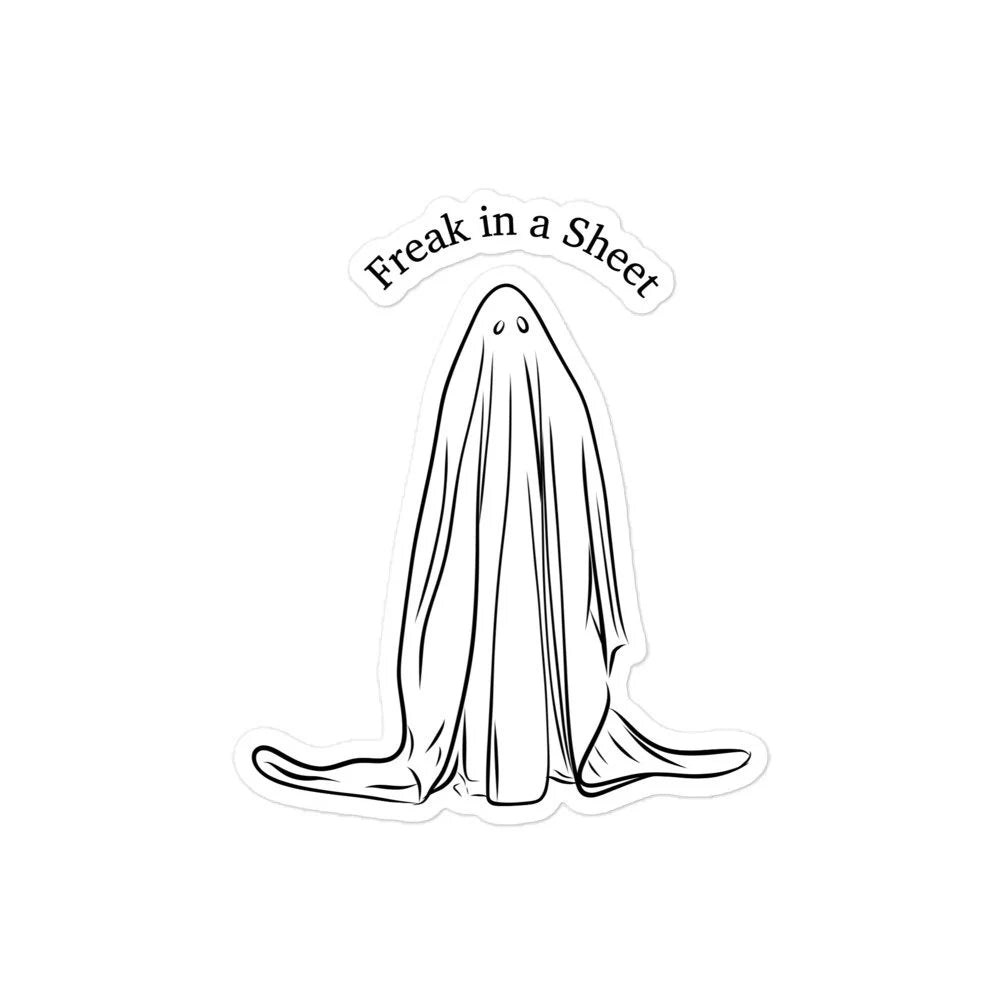 Cute Ghost Vinyl Sticker