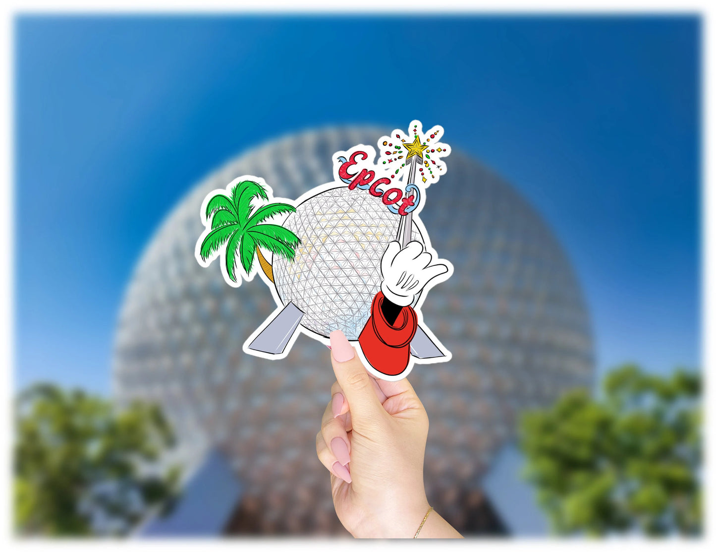 Epcot's Spaceship Earth Disney World Vinyl Sticker