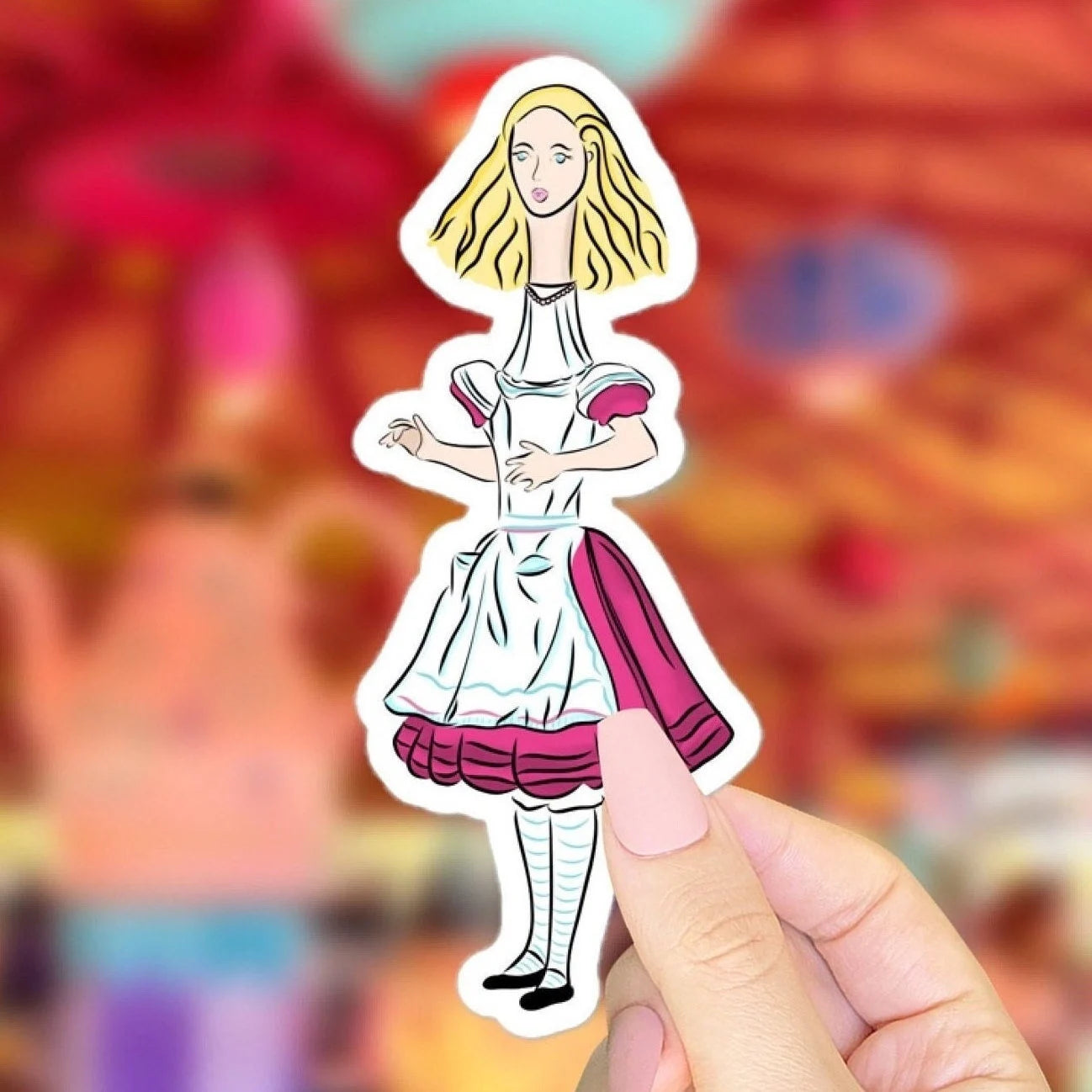 Alice in Wonderland Vinyl Alice Sticker