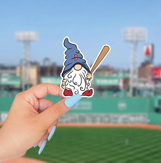 Gnome Boston Red Sox Vinyl Sticker