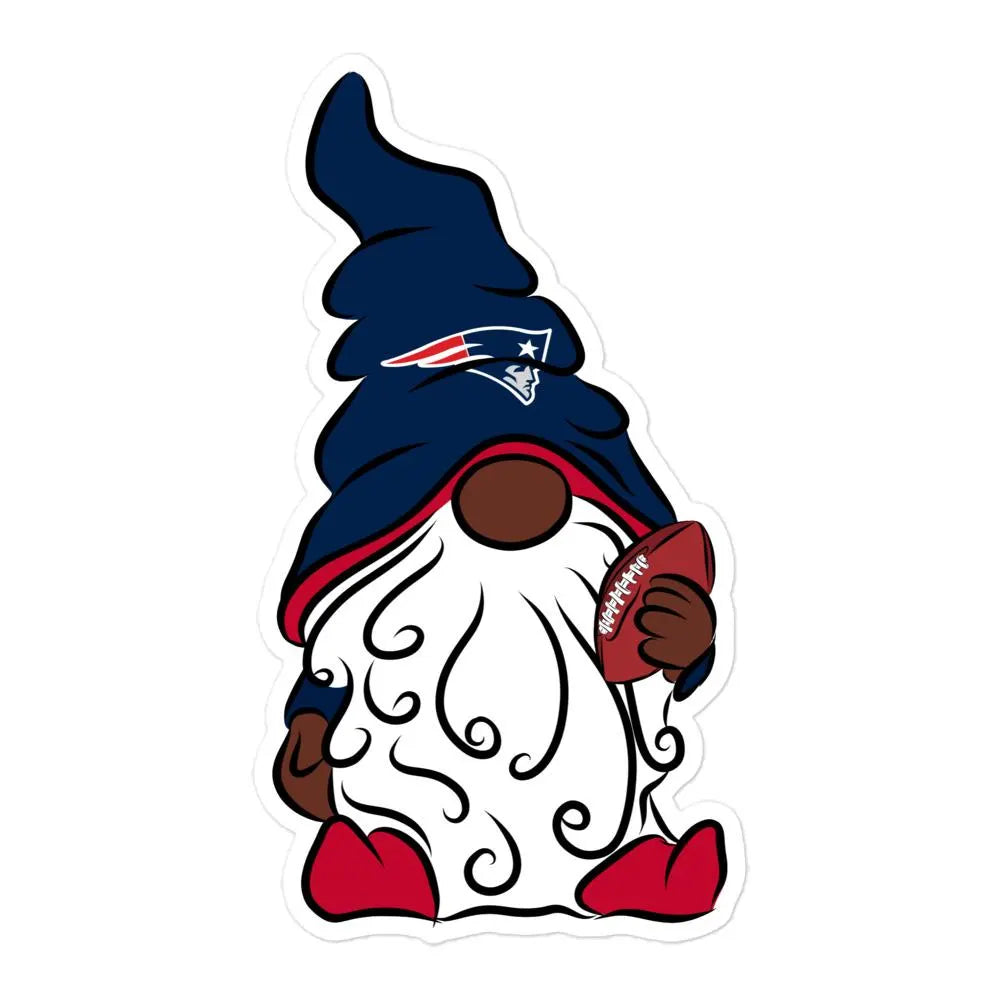 Gnome New England Patriots Vinyl Sticker