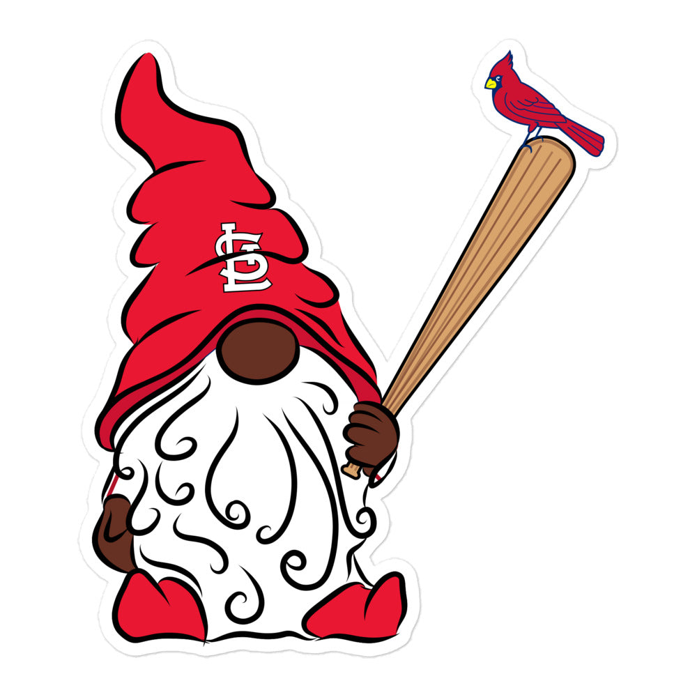 St. Louis Cardinals Vinyl Gnome Sticker Decal