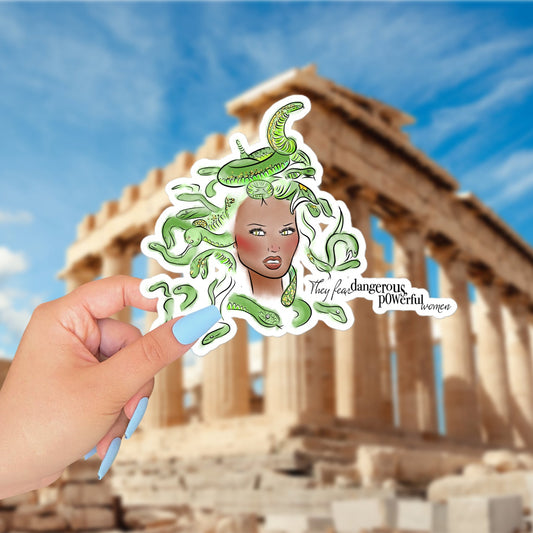 Medusa Feminist Vinyl Sticker