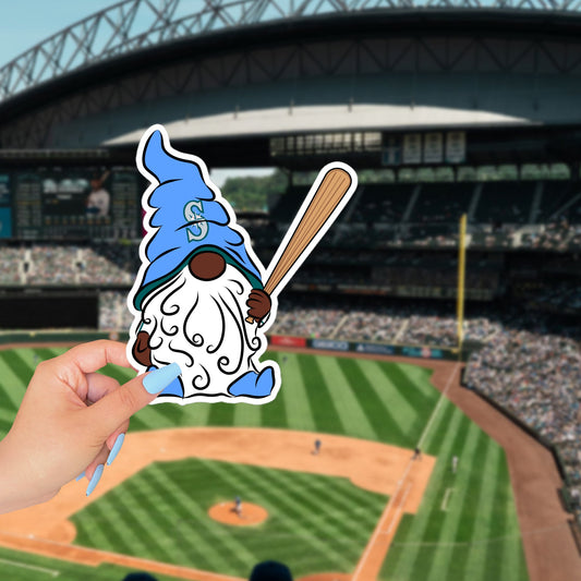 Seattle Mariners Vinyl Gnome Sticker