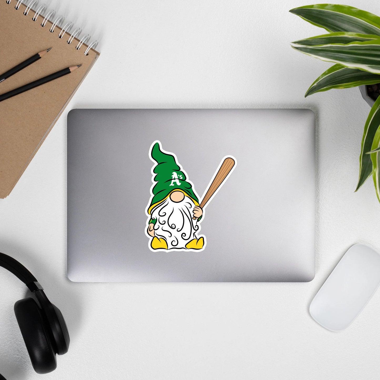 Oakland Athletics Vinyl Gnome Sticker Decal