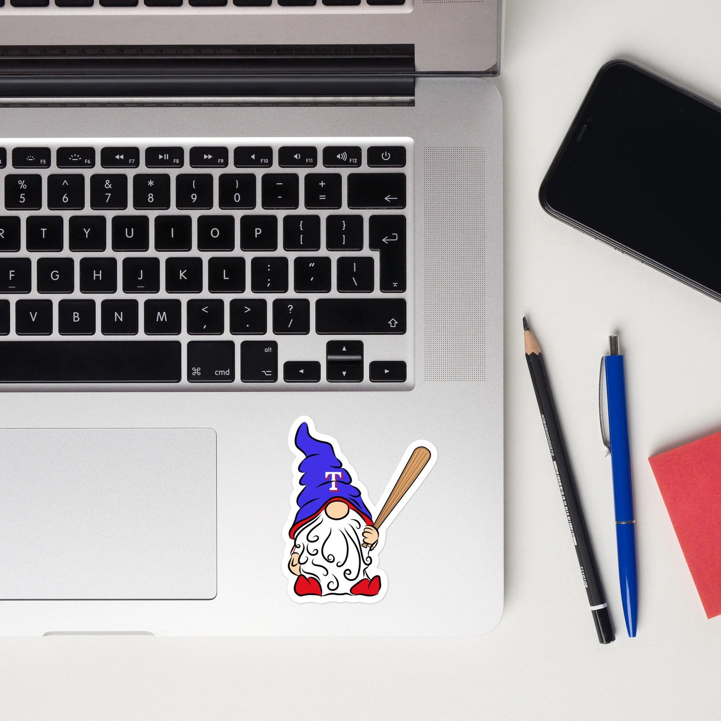 Texas Rangers Vinyl Gnome Sticker Decal