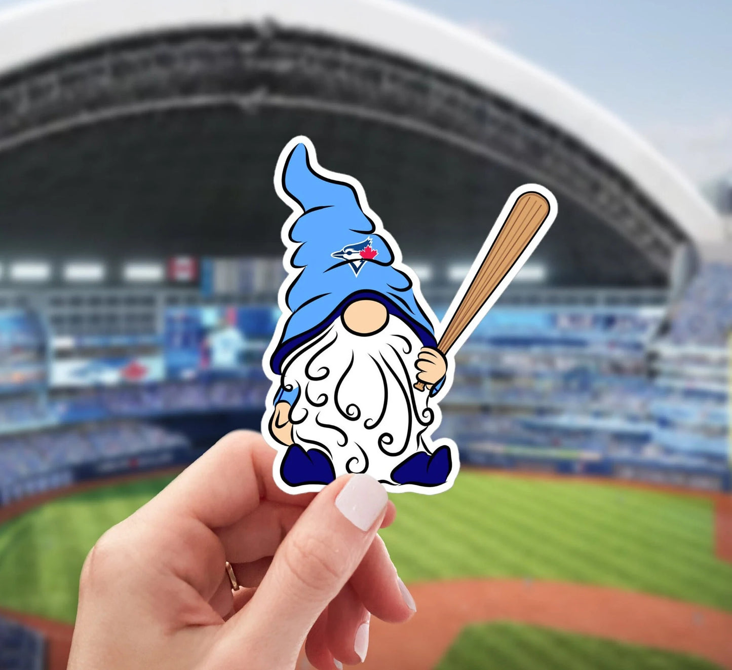 Toronto Blue Jays Vinyl Gnome Sticker Decal