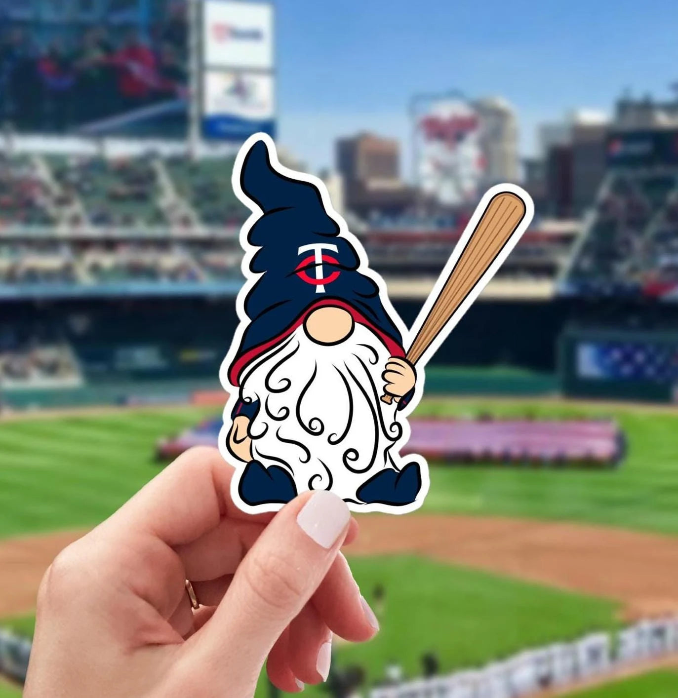 Minnesota Twins Vinyl Gnome Sticker Decal