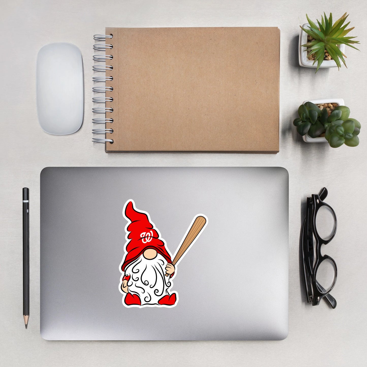 Washington Nationals Vinyl Gnome Sticker Decal