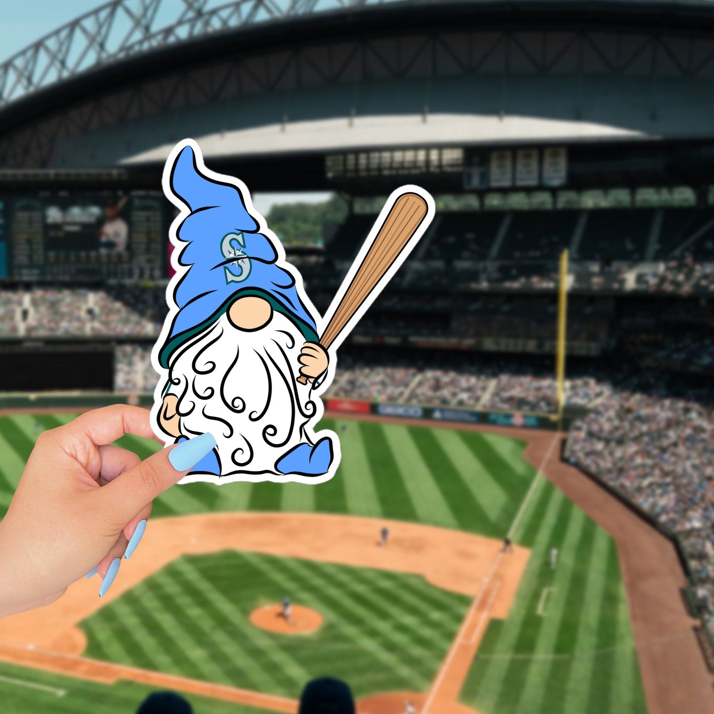 Seattle Mariners Vinyl Gnome Sticker