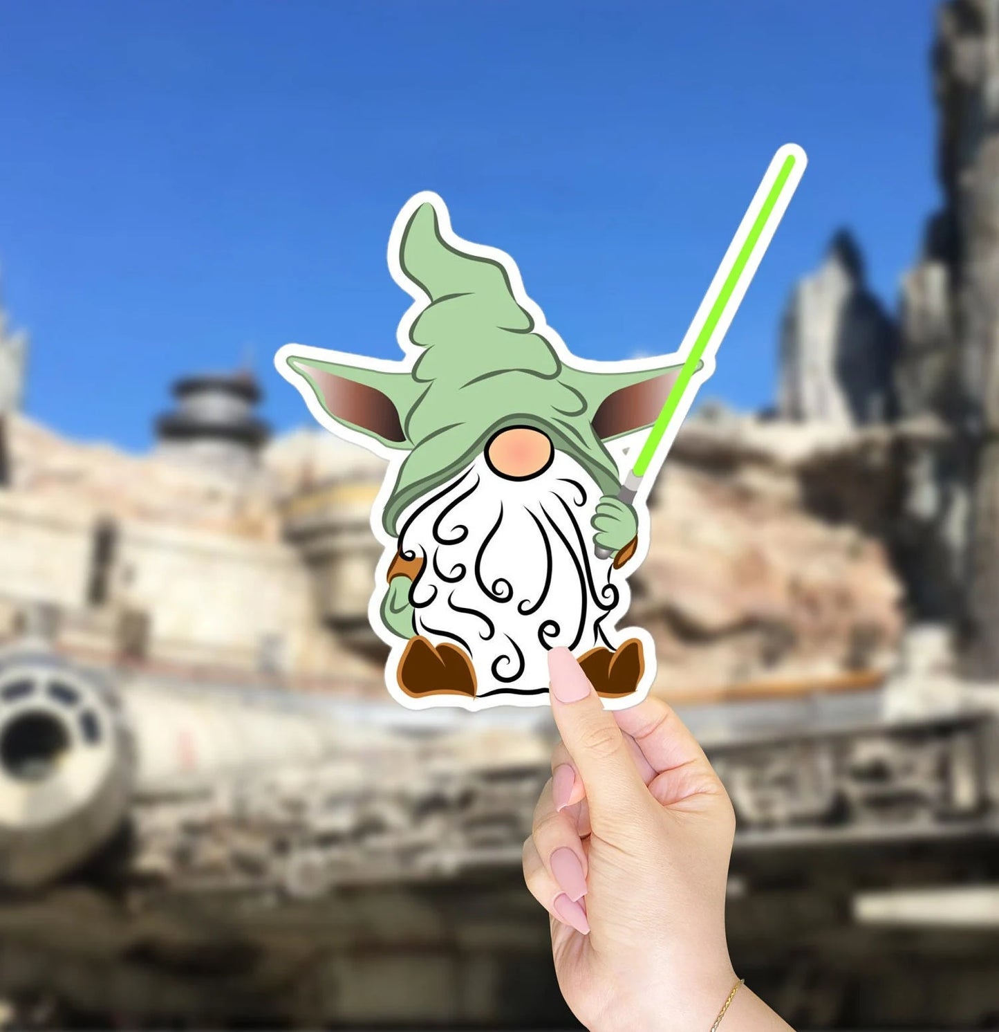 Gnome: Star Wars Yoda Gnome Vinyl Sticker