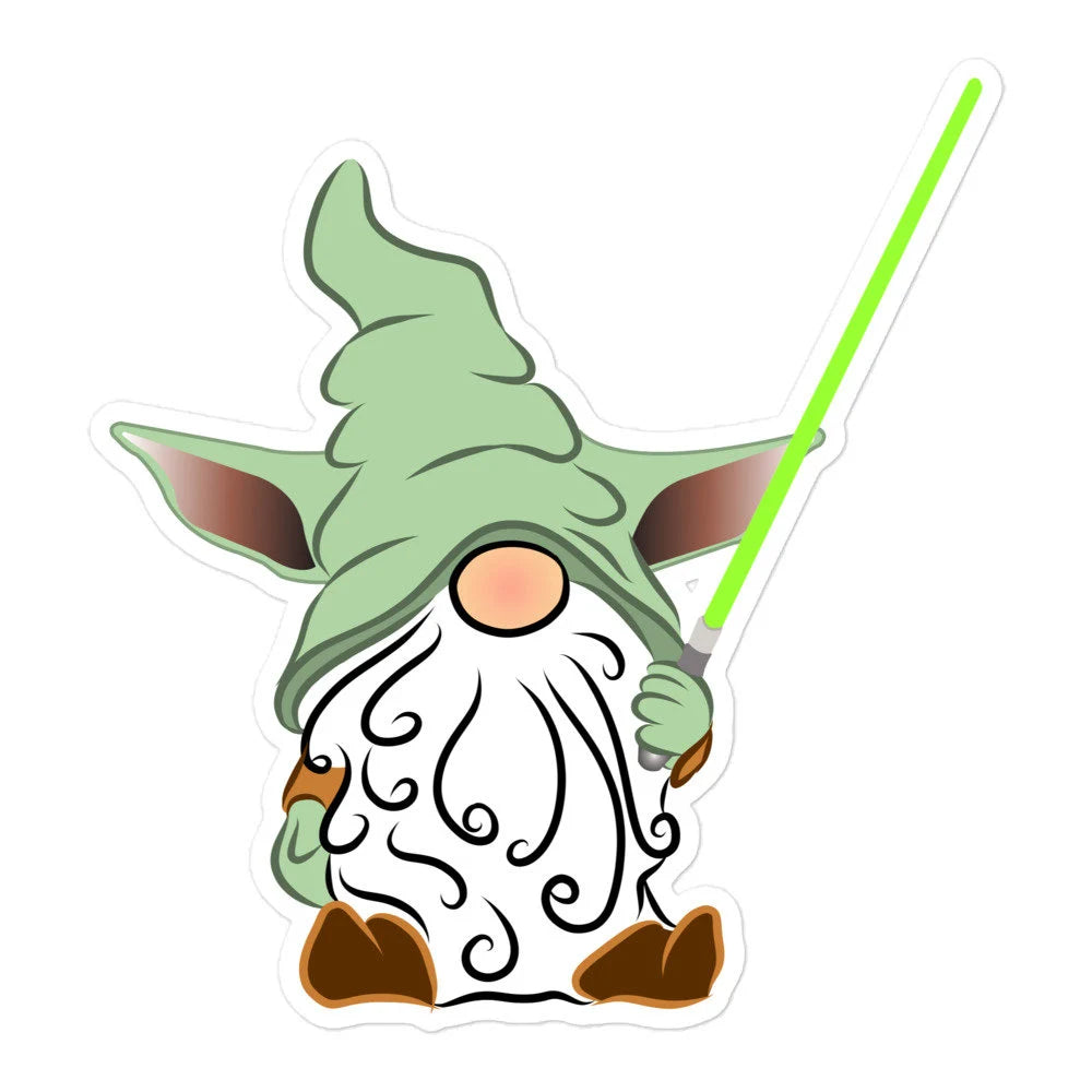 Gnome: Star Wars Yoda Gnome Vinyl Sticker